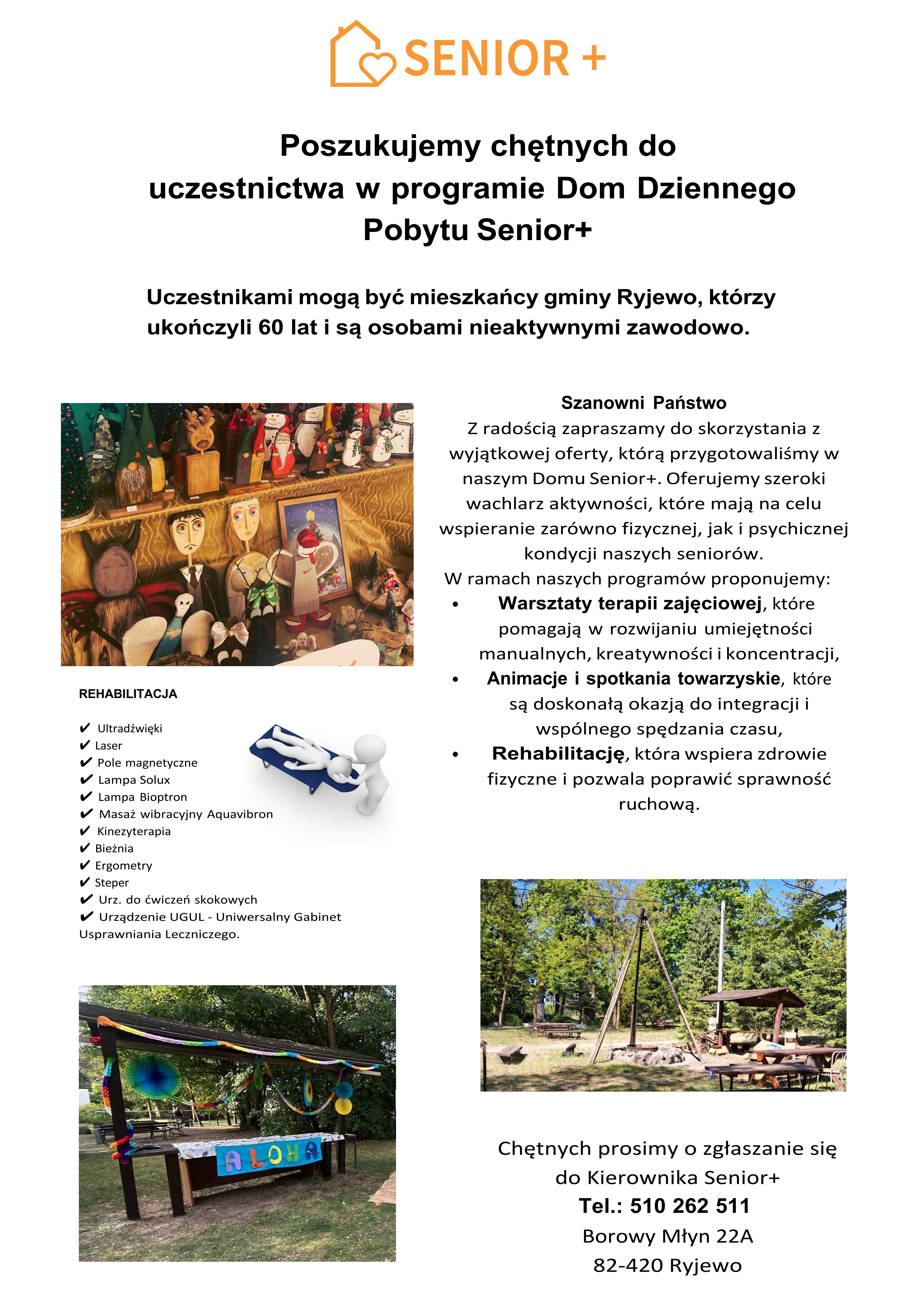 Plakat opisujący projekt SENIOR+