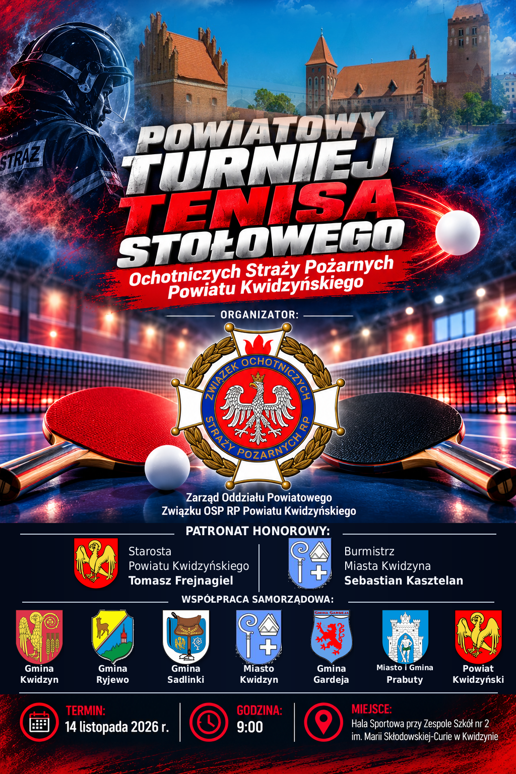 Plakat_Tenisa_OSP_ZAMEK_WTOPIONY_POPRAWNE_HERBY