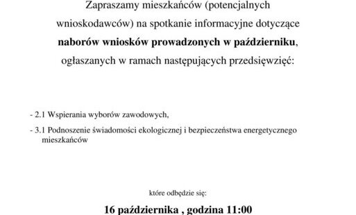 Zdjęcie do PLGD spotkanie informacyjne