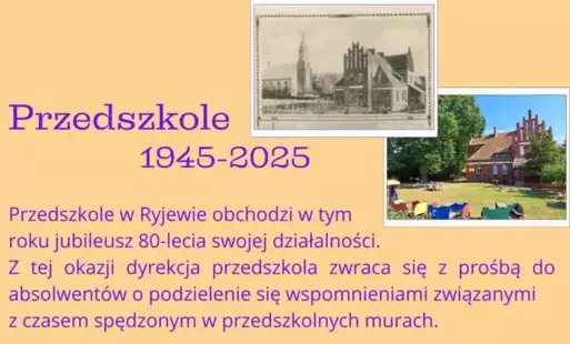 Zdjęcie do Przedszkole 1945-2025 wspomnienia związane z czasem w przedszkolnych murach.
