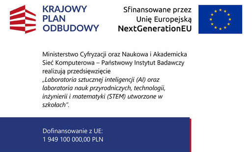 Zdjęcie do Sprzęt dla szkoły z KPO. Realizacja wskaźnika C13L. Zestaw do wyposażenia szkoły w laboratoria sztucznej inteligencji (AI)