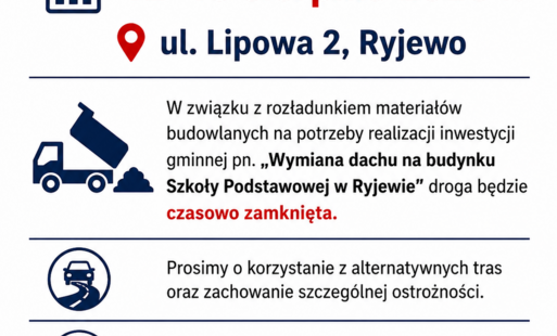 Zdjęcie do Informacja dla mieszkańc&oacute;w - tymczasowe zablokowanie drogi
