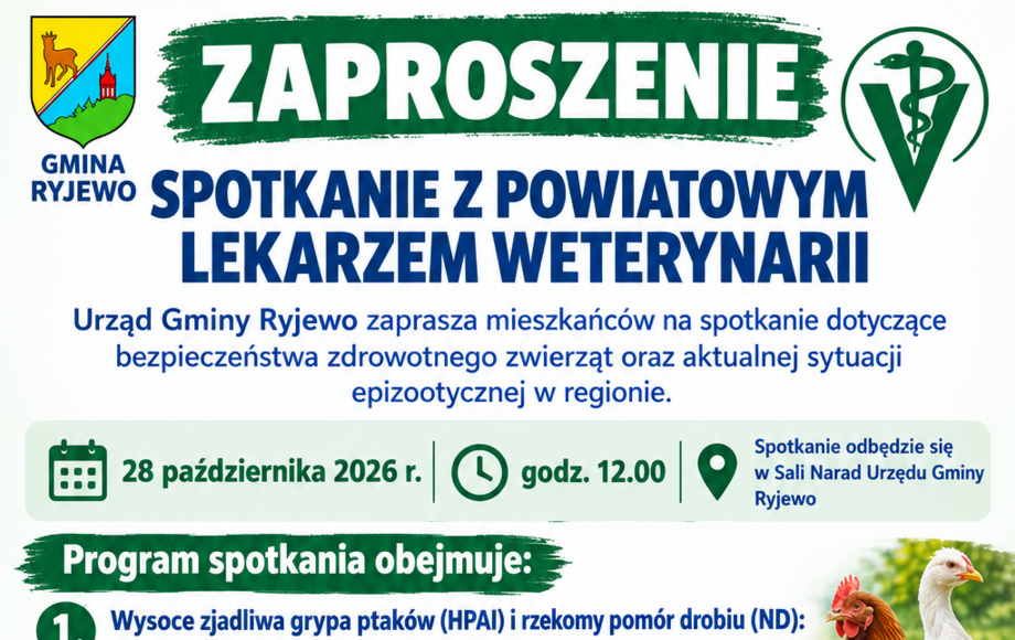 Spotkanie z Powiatowym Lekarzem Weterynarii w Gminie Ryjewo